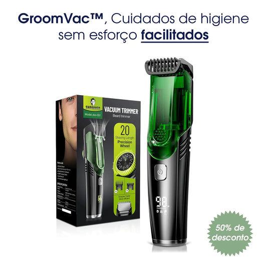 GroomVac™ - Aparador de precisão com aspirador